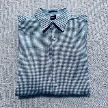 Hugo Boss Hugo Boss gray plaid button down