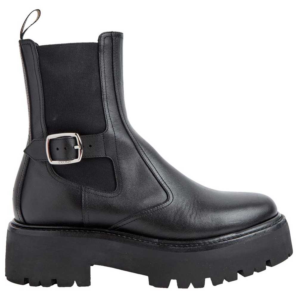 Celine Leather biker boots - image 1