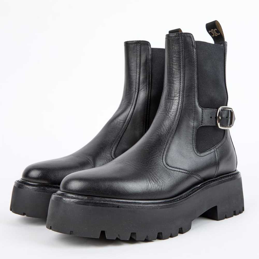 Celine Leather biker boots - image 2