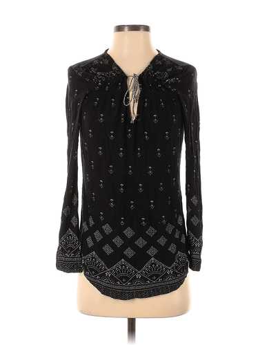 Lucky Brand Women Black Long Sleeve Blouse XS