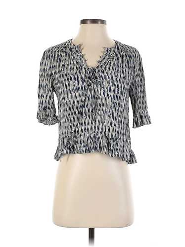 Madewell Women Blue Short Sleeve Blouse XS - image 1