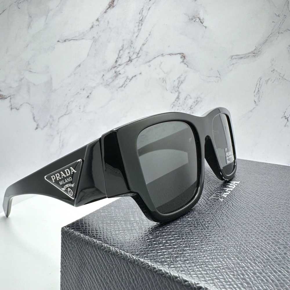 Prada New Prada Sunglasses Black Square Oversized… - image 12