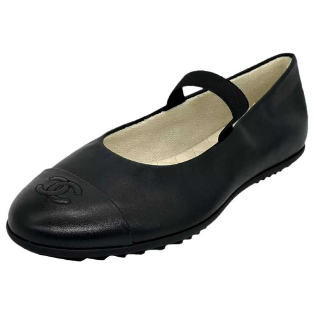 Chanel Mary Janes leather ballet flats - image 1