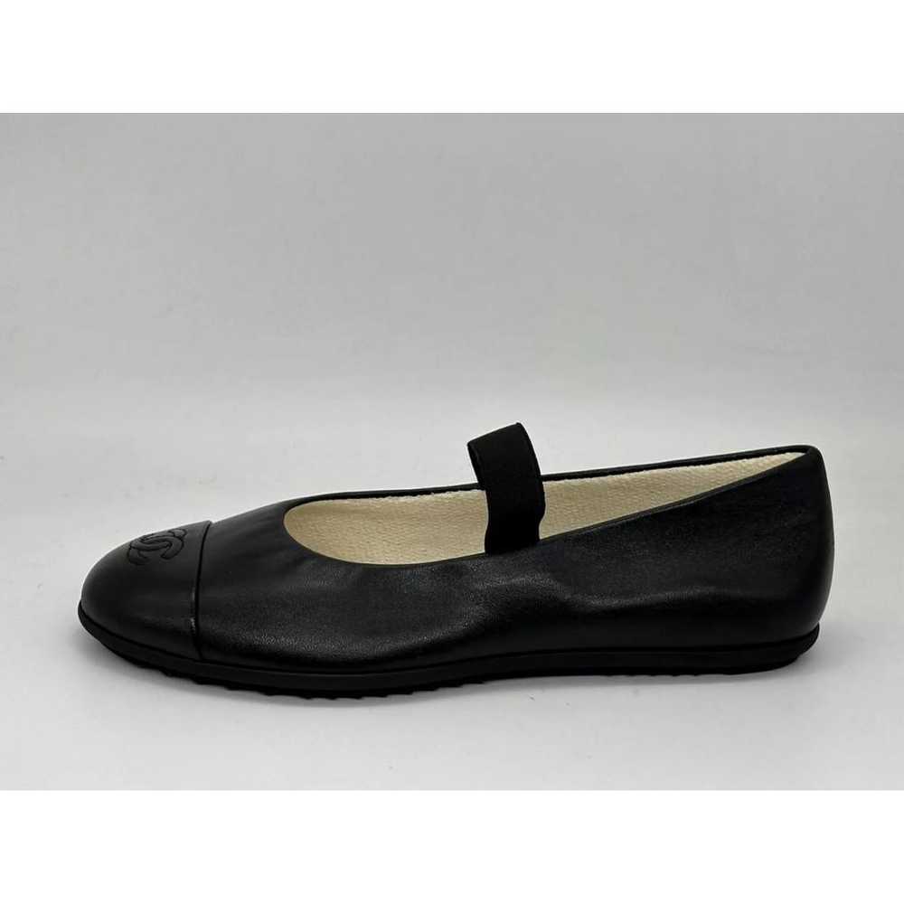 Chanel Mary Janes leather ballet flats - image 3