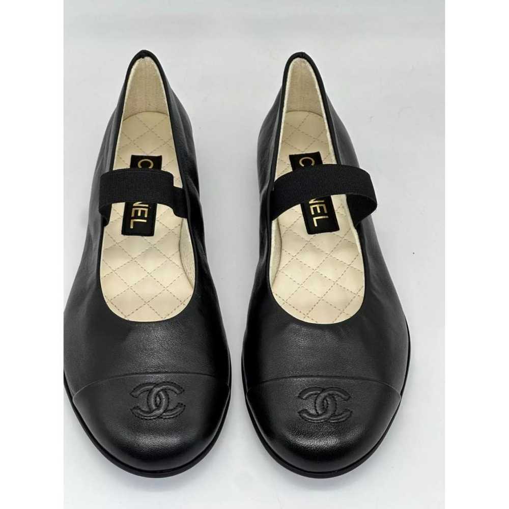 Chanel Mary Janes leather ballet flats - image 4