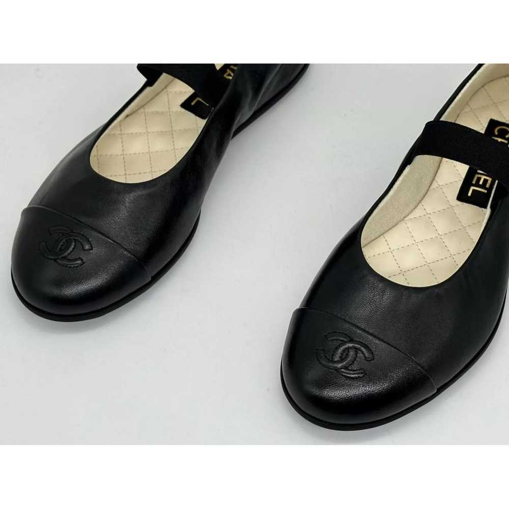 Chanel Mary Janes leather ballet flats - image 8