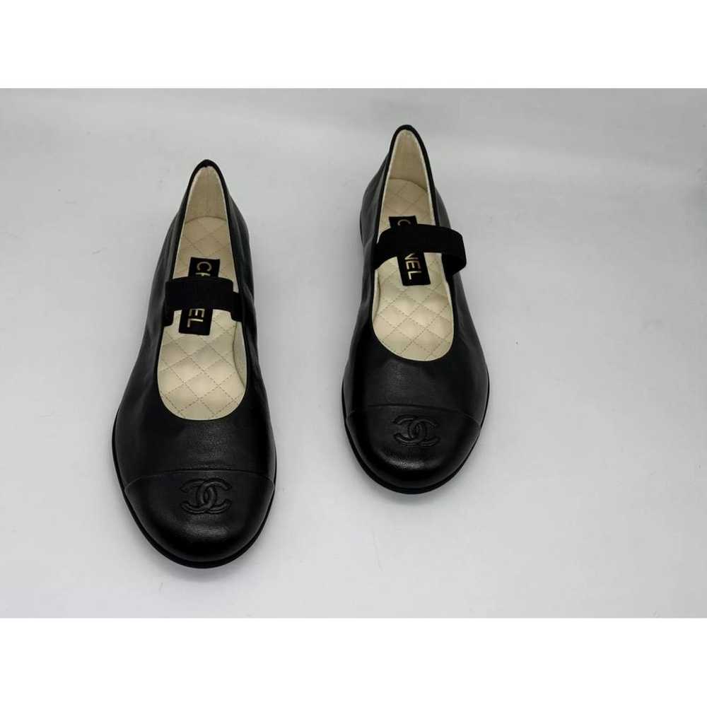 Chanel Mary Janes leather ballet flats - image 9