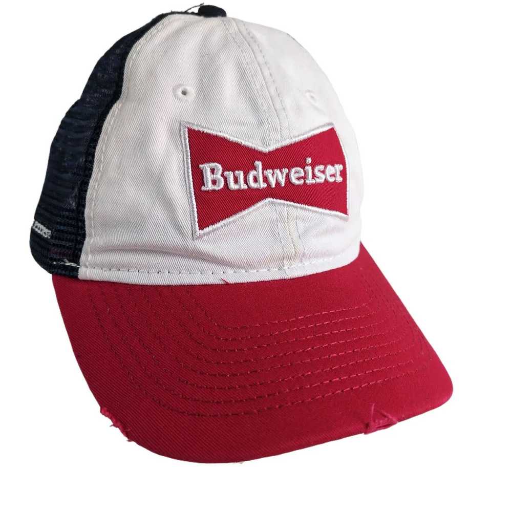 Vintage Anheuser-Busch BUDWEISER Beer Trucker Mes… - image 1