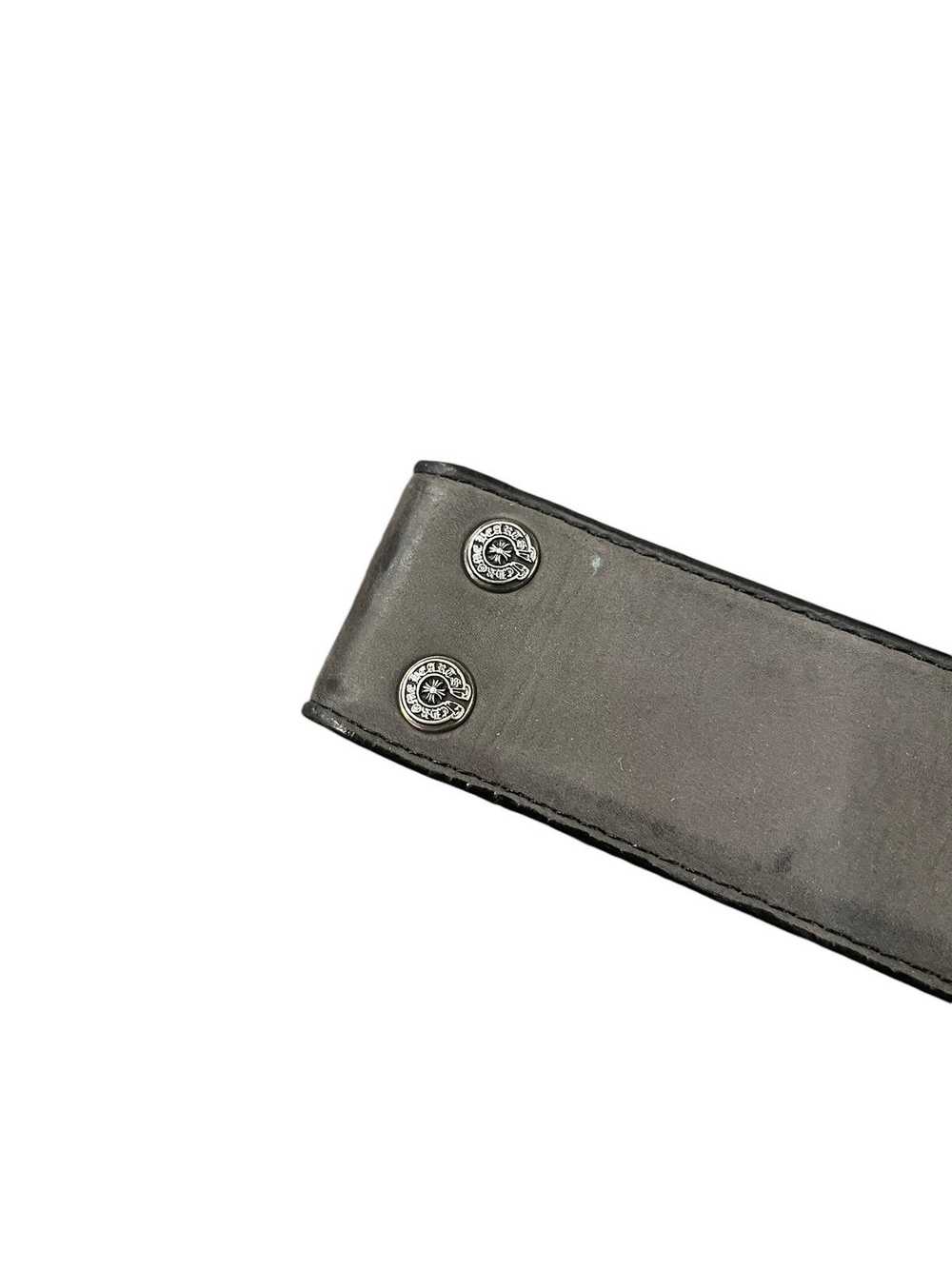 Chrome Hearts 1/1 Grey Nubuck Suede Leather Belt … - image 2