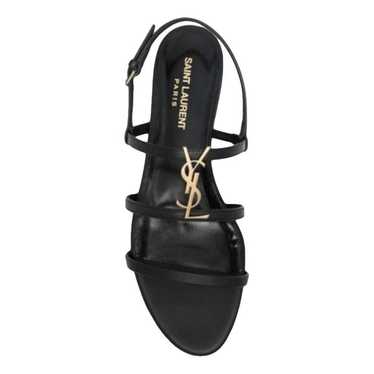 Saint Laurent Cassandra leather sandal - image 1