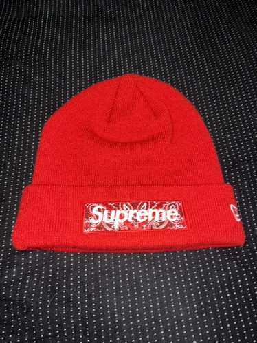 Supreme Supreme Bandana Box Logo Red Beanie - image 1