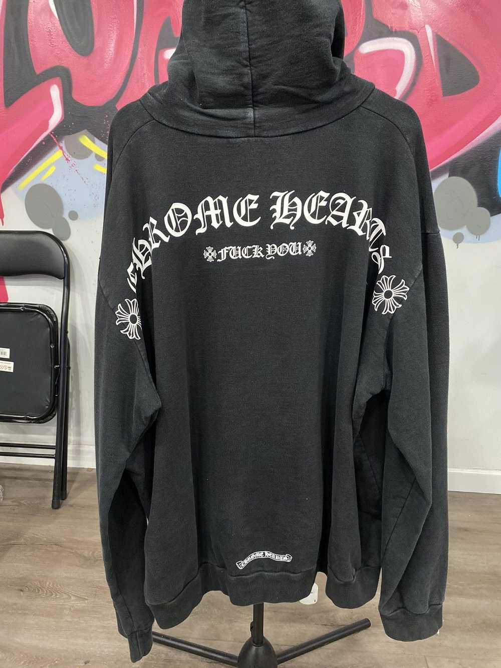 Chrome Hearts Chrome Hearts Fuck You Logo Hoodie - image 2