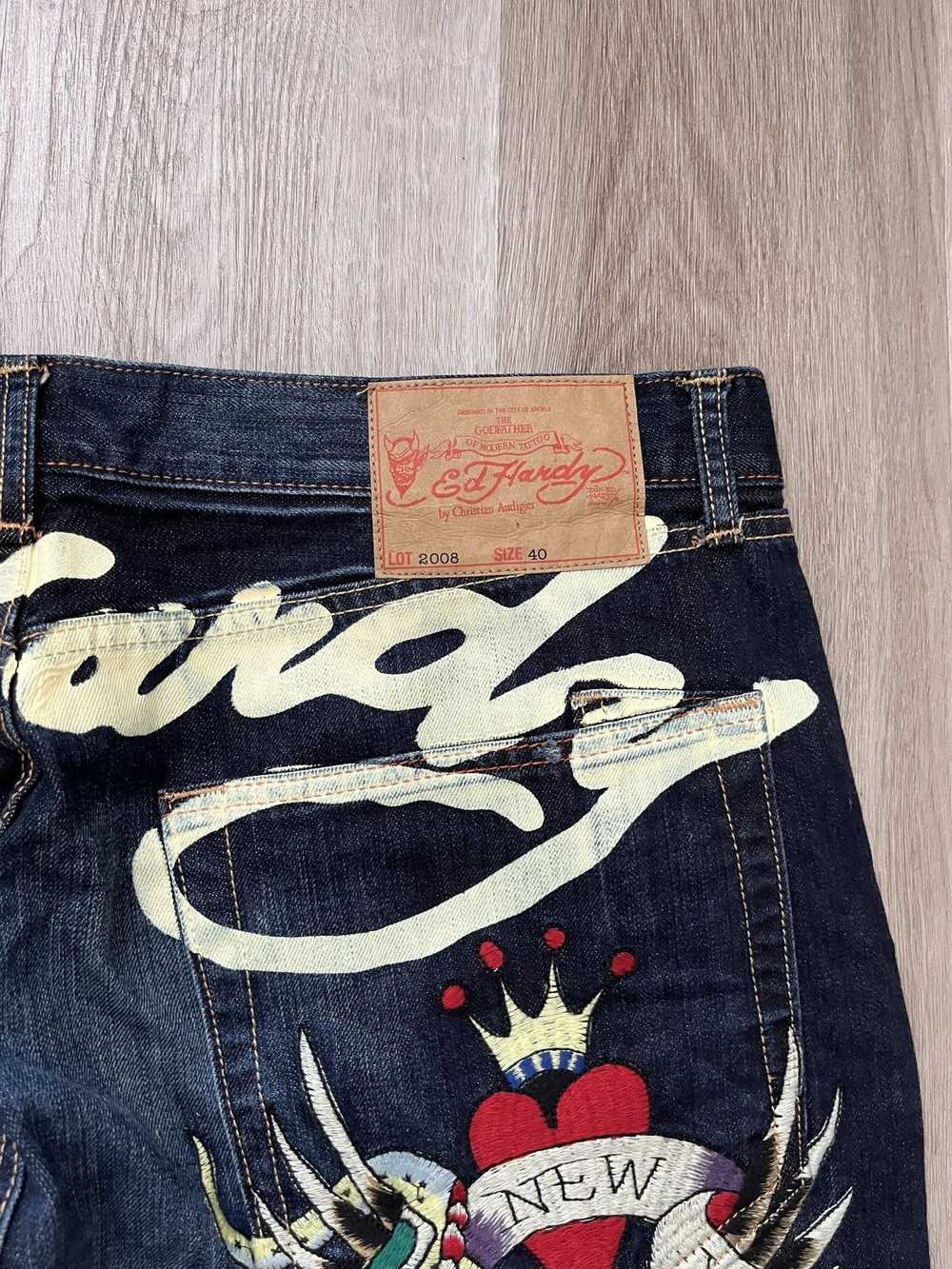 Ed Hardy × Streetwear × Vintage Ed Hardy Embroide… - image 10