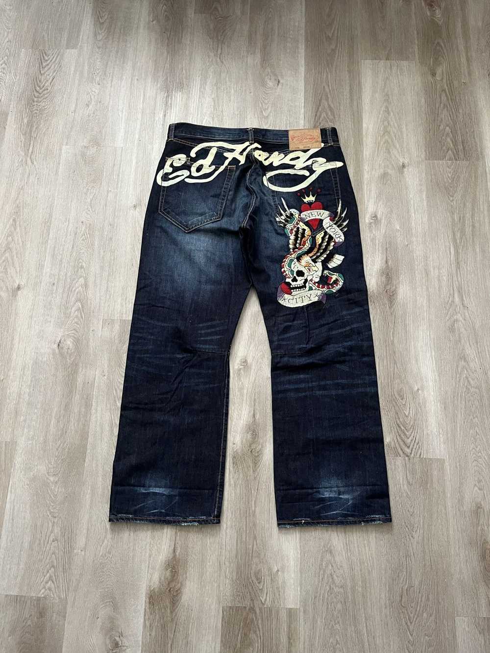 Ed Hardy × Streetwear × Vintage Ed Hardy Embroide… - image 1