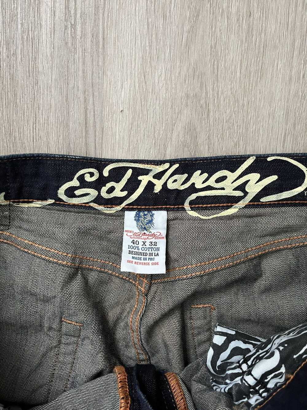 Ed Hardy × Streetwear × Vintage Ed Hardy Embroide… - image 3