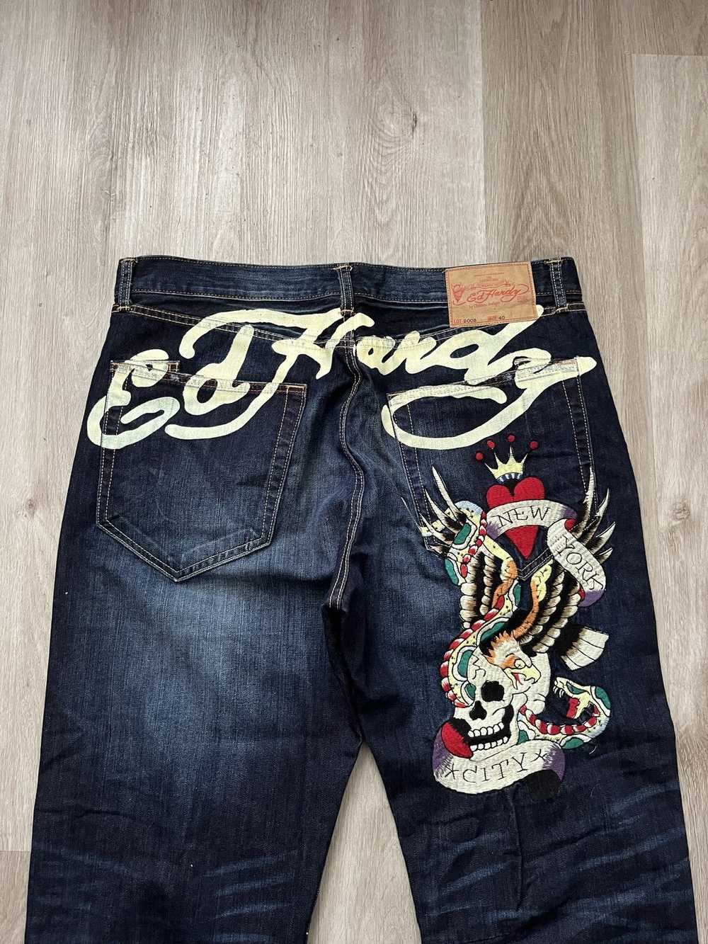 Ed Hardy × Streetwear × Vintage Ed Hardy Embroide… - image 4