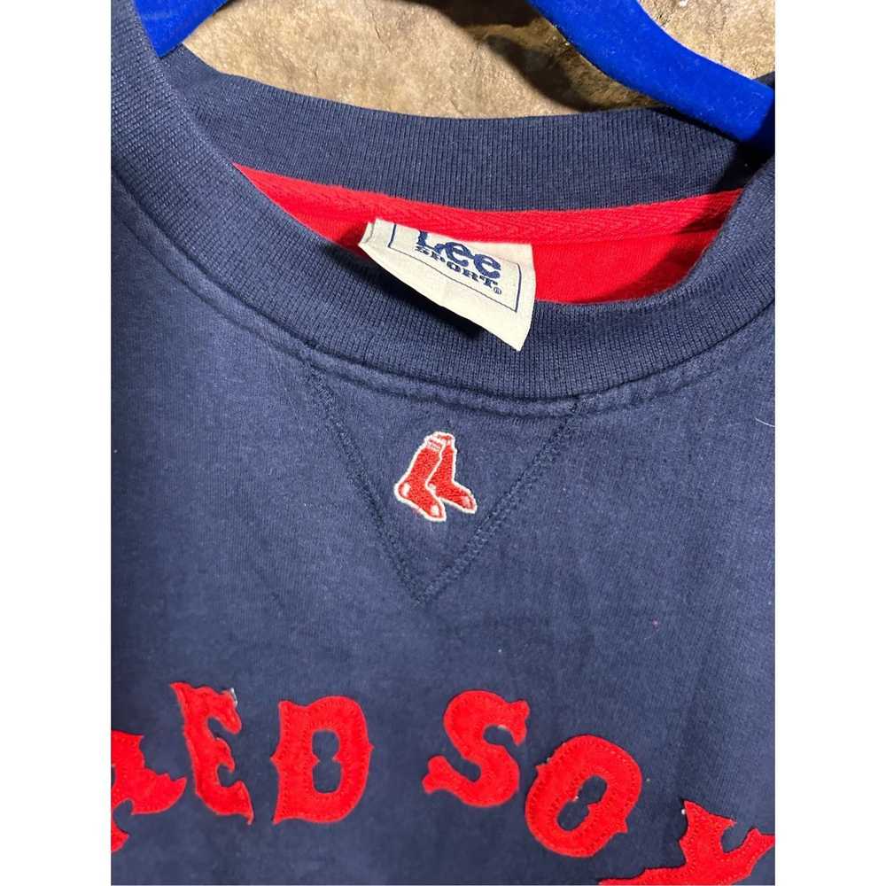 Lee Size XL - Vintage Y2K Boston Red Sox Sweatshi… - image 4