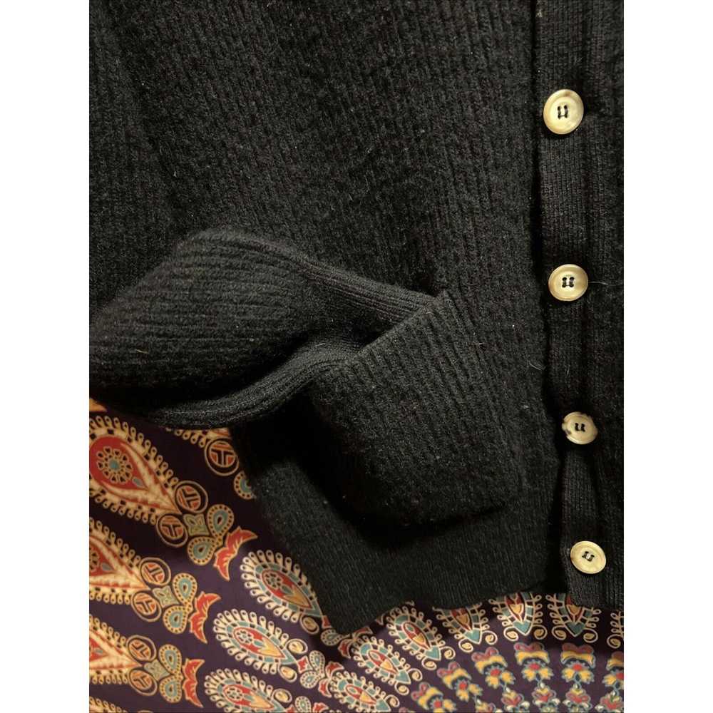 Bullock & Jones VINTAGE 60s Black Cashmere Mens C… - image 8