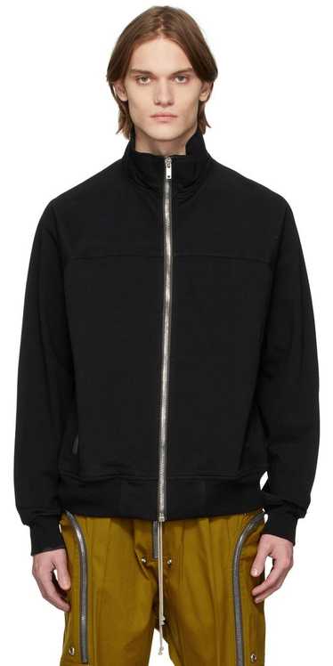 Rick Owens Black Zip Front Jogger Sweatshirt