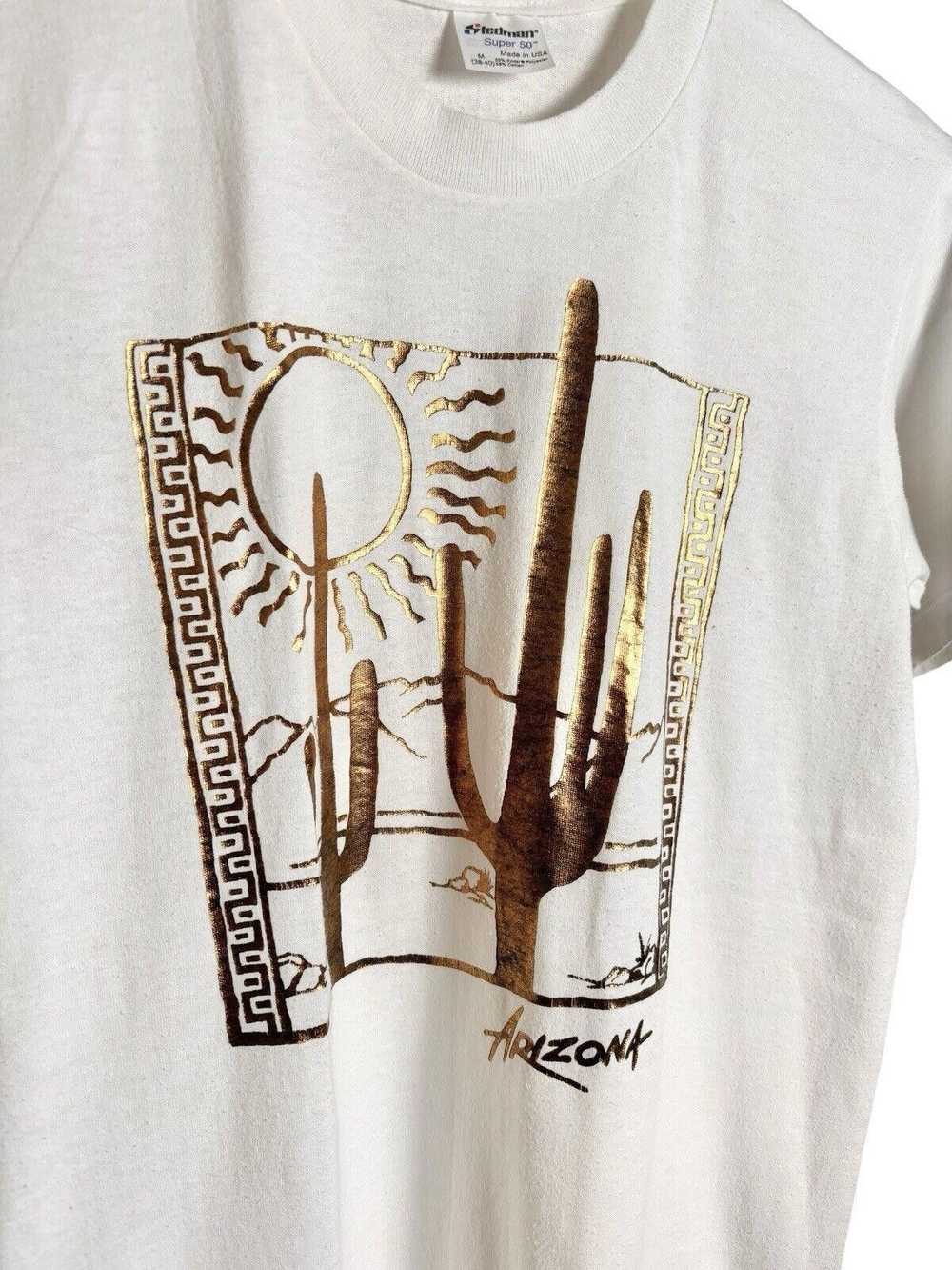 Designer VTG 90s Stedman Arizona T-shirt Medium - image 2