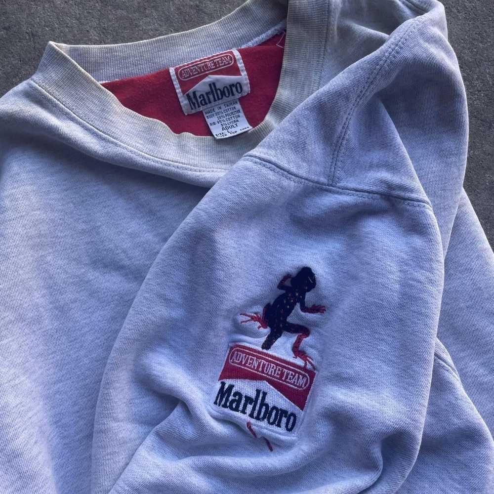 Marlboro 90’s Grey Marlboro Lizard Crewneck - image 2