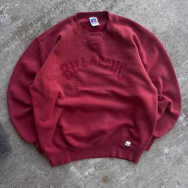 Billabong 90’s Red Billabong Russell Faded Crewnec