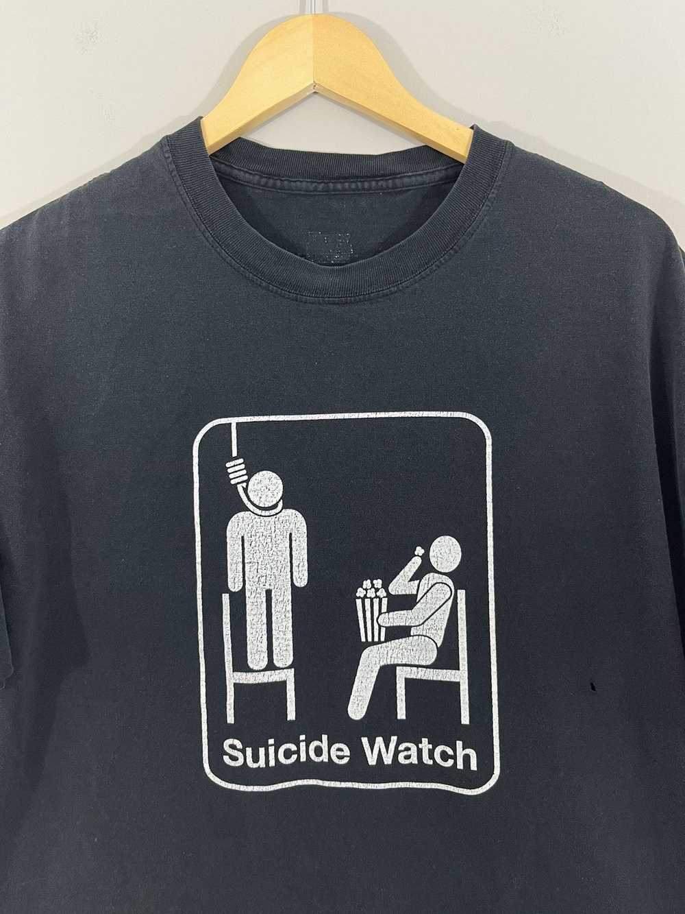 Rare × Vintage Sun Faded SUICIDE WATCH Dark Humor… - image 3