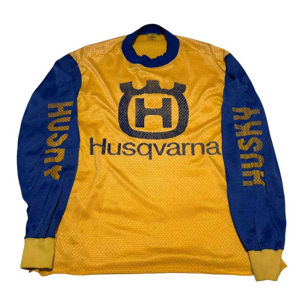 Vintage Vintage 80s Husqvarna Motocross Distresse… - image 2