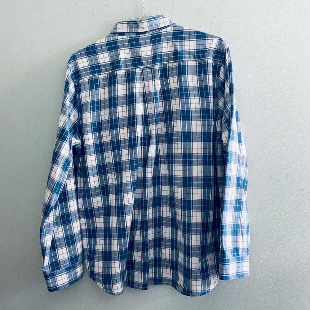 Vintage Orton Brothers blue plaid long sleeve but… - image 3