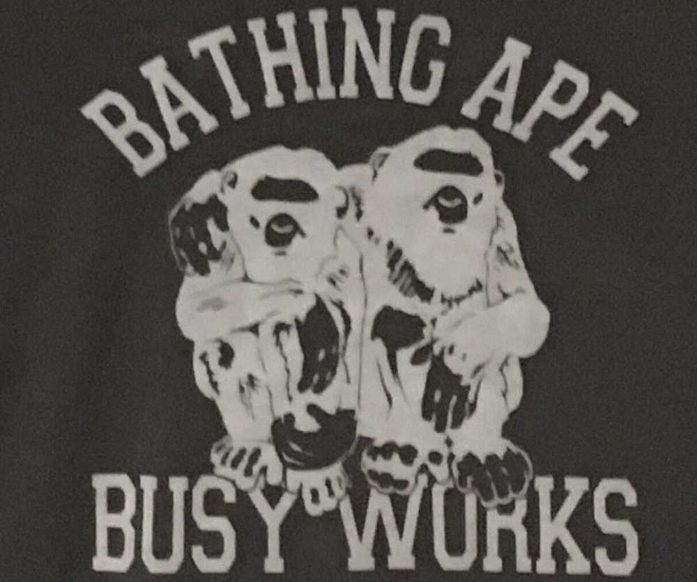 Bape Bape Busy Works Crew Neck Sweatshirt - image 3