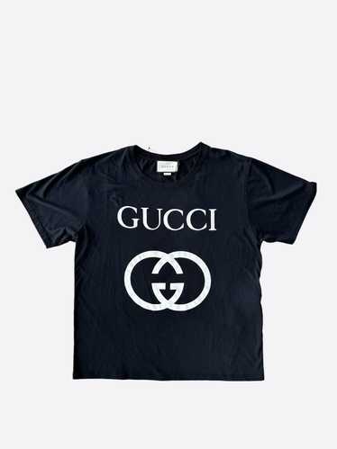 Gucci Gucci Black & White GG Logo T-Shirt - image 1