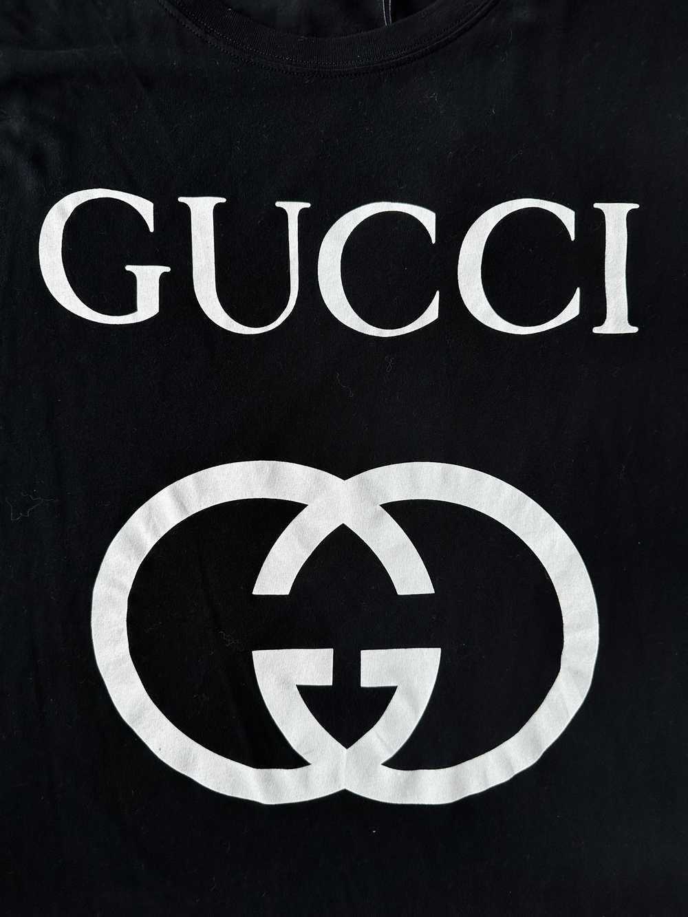 Gucci Gucci Black & White GG Logo T-Shirt - image 3