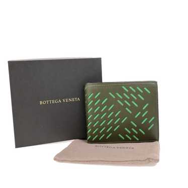 Bottega Veneta Khaki Leather Wallet (Pre-Owned)