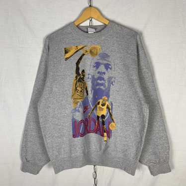 Nike × Vintage Vintage Nike Jordan Sweatshirt Cre… - image 1