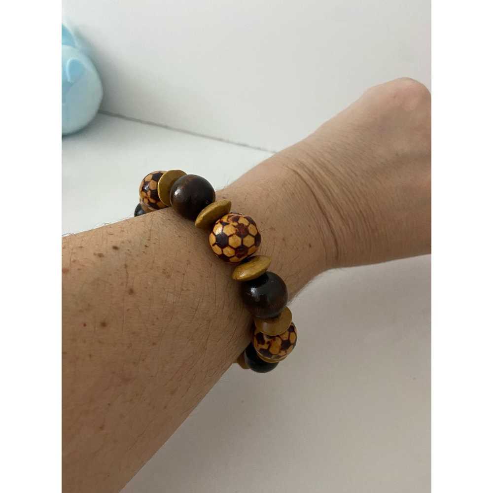 Vintage Vintage wooden bead bracelet - image 1