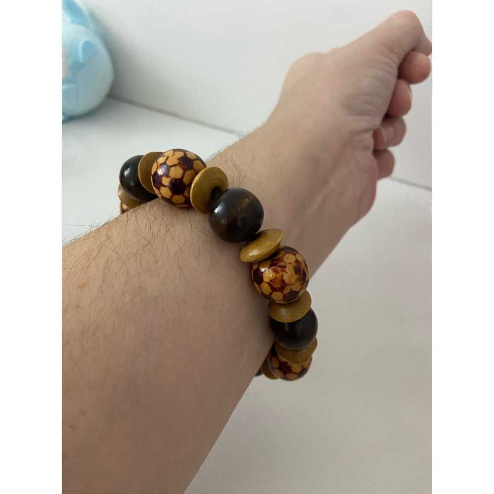 Vintage Vintage wooden bead bracelet - image 2