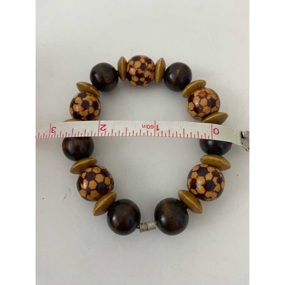 Vintage Vintage wooden bead bracelet - image 4