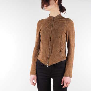 Italian Designers Farina Rossa Milano Brown Suede… - image 1