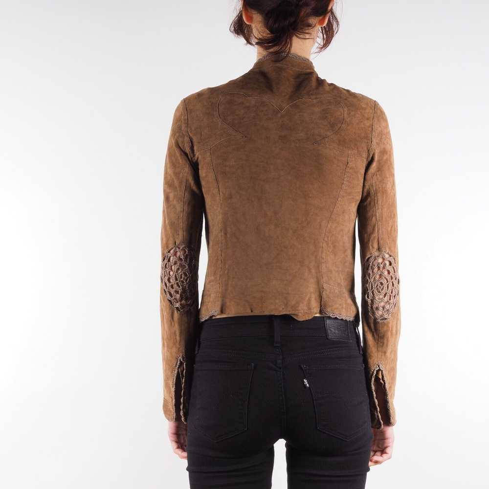 Italian Designers Farina Rossa Milano Brown Suede… - image 3