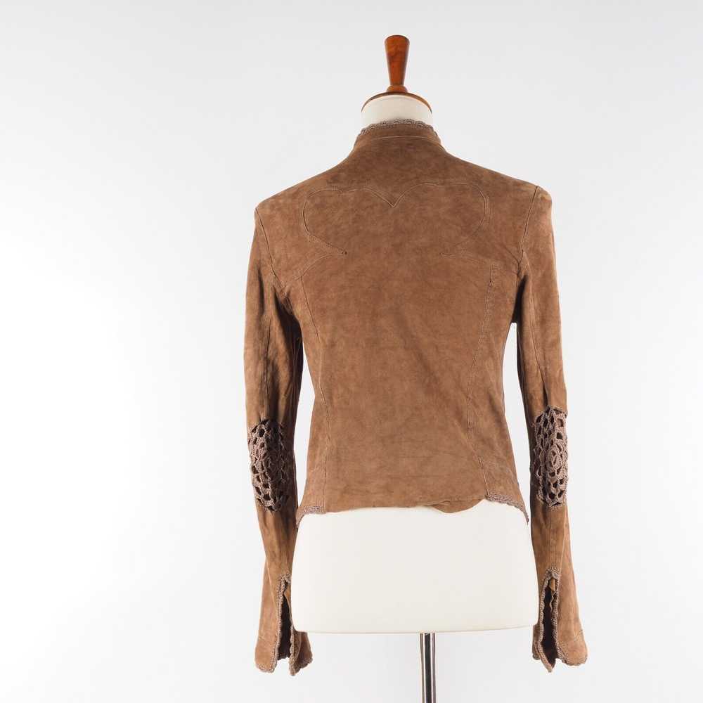 Italian Designers Farina Rossa Milano Brown Suede… - image 9