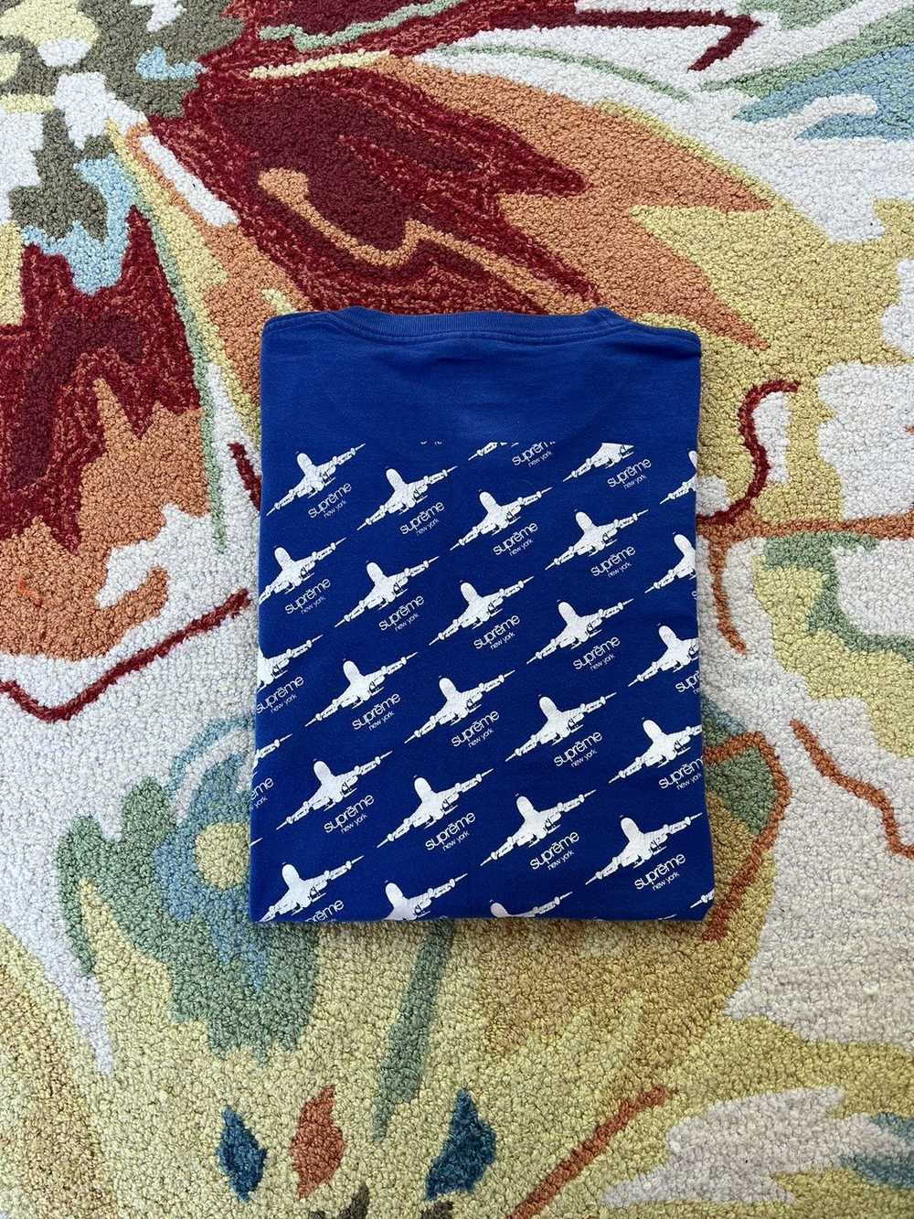 Supreme Supreme Planes Tee FW15 Blue - image 2