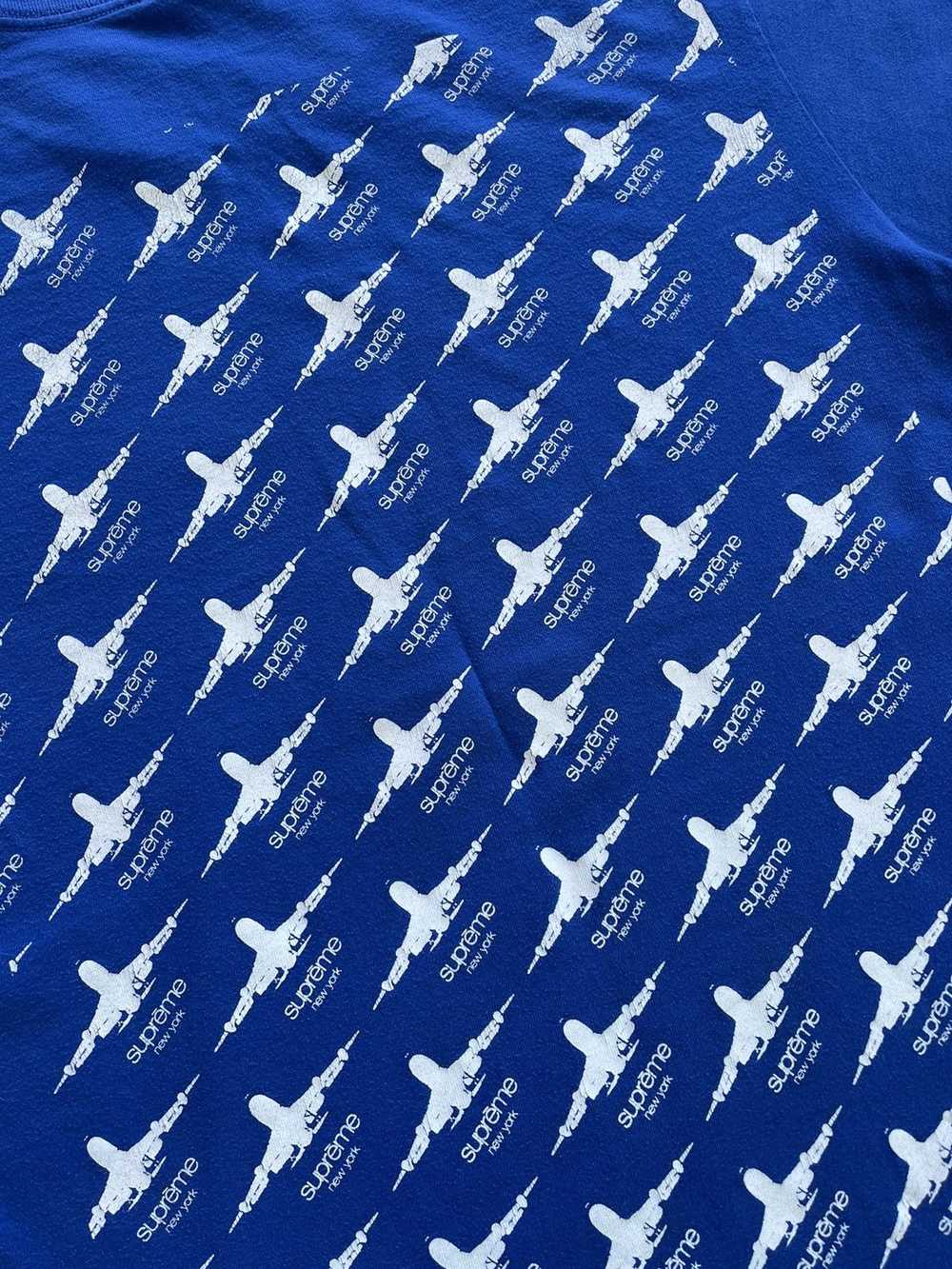 Supreme Supreme Planes Tee FW15 Blue - image 3