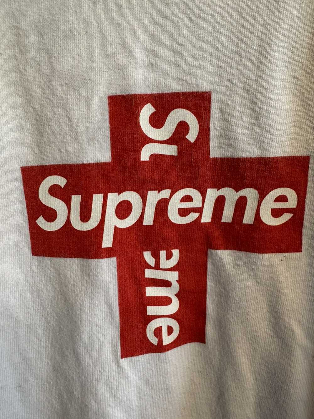 Supreme Supreme Cross Box Logo White Shirt - image 2