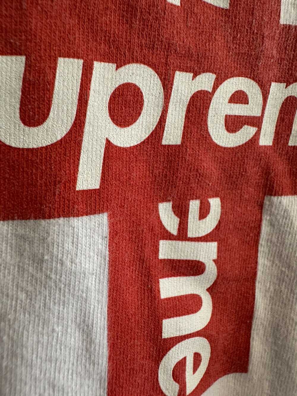 Supreme Supreme Cross Box Logo White Shirt - image 3