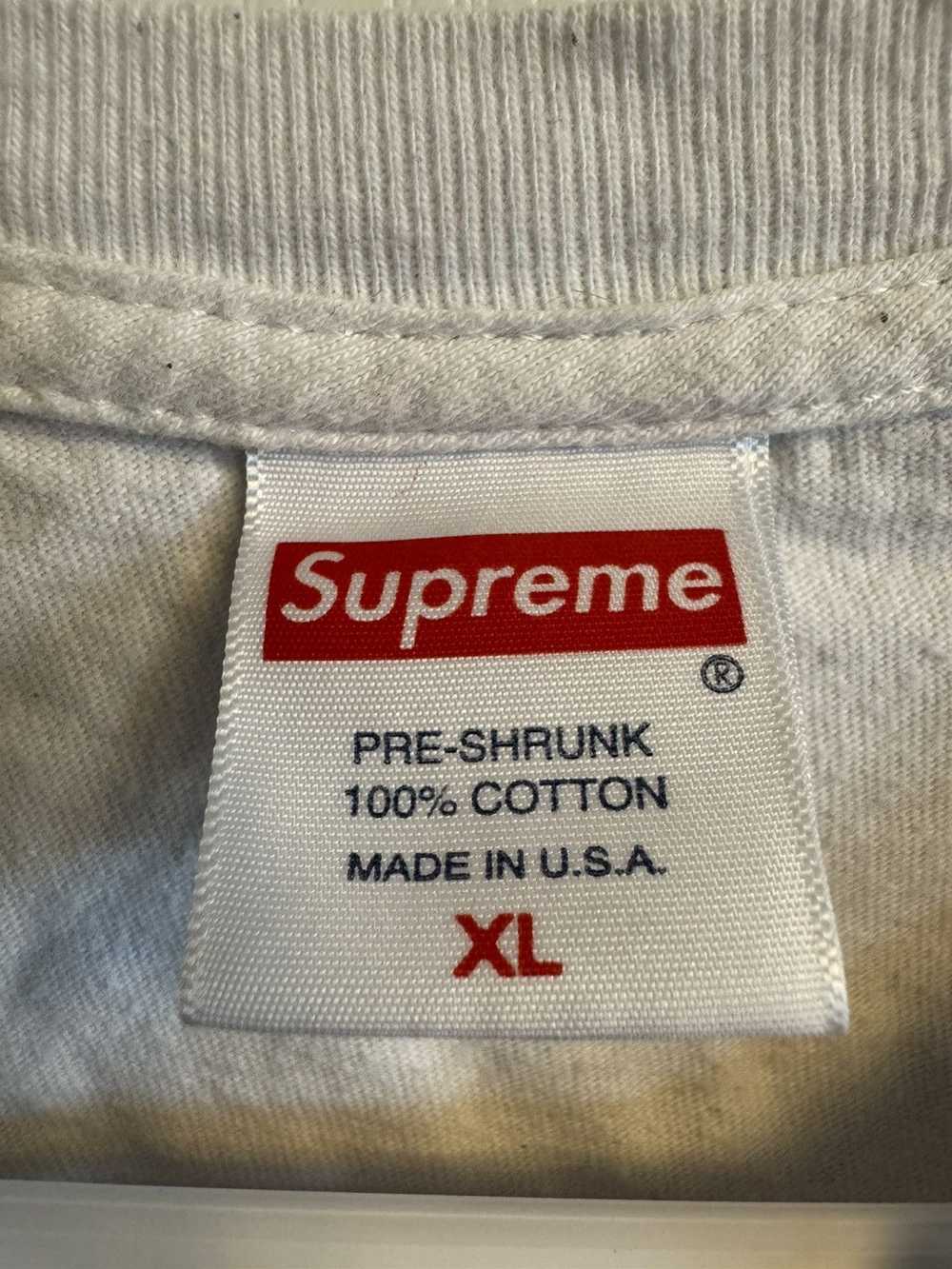 Supreme Supreme Cross Box Logo White Shirt - image 4