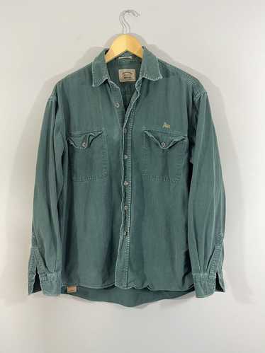 Vintage Sun Faded Thrashed Button Down Work Shirt