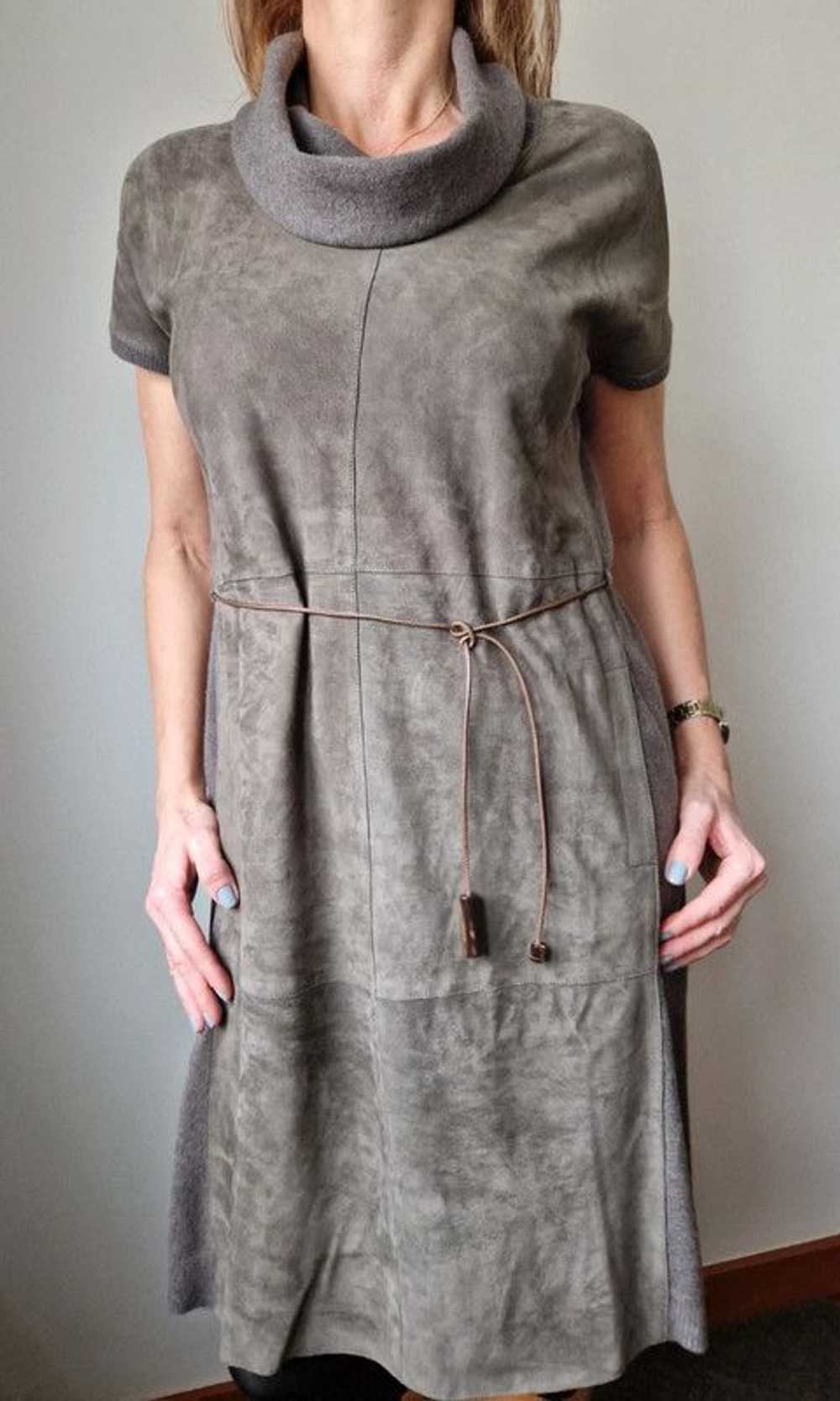 Fabiana Filippi suede and wool dress - image 3