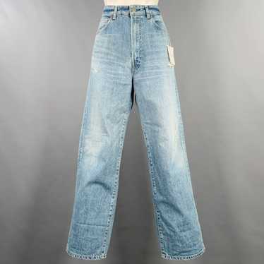 45rpm Blue Cotton Distressed Selvedge Jeans