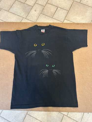 Vintage Vintage black cat single stitch shirt