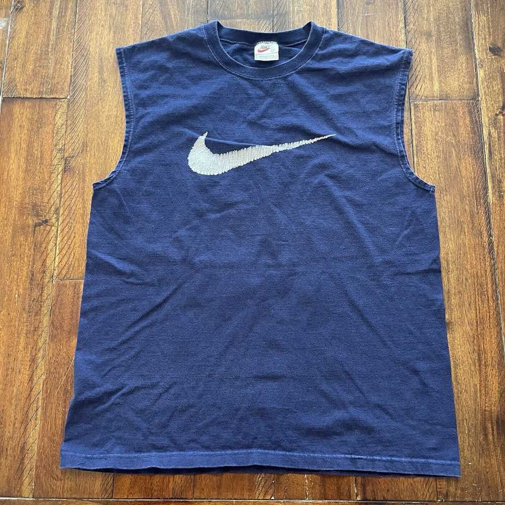 Nike VTG Nike Sleeveless T Shirt LT Basketball Sw… - image 2